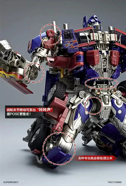 30CM transformación Robot juguetes Optimus Prime Star Commander aleación coche película Anime figura de acción niños deformación niños niño