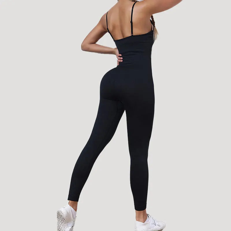 Chándal para mujer, conjunto de Yoga, monos sin costuras, peleles de entrenamiento de una pieza, ropa deportiva, conjunto de gimnasio, ropa de entrenamiento para mujer