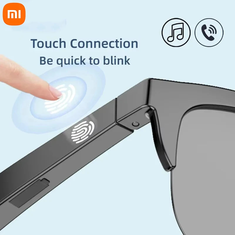 Xiaomi gafas de sol inteligentes gafas Bluetooth llamada deportes al aire libre auriculares HIFI luz azul impermeable Anti-UV para hombres y mujeres