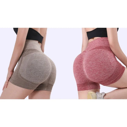 Nuevos pantalones cortos de Yoga para mujer, pantalones cortos de entrenamiento de cintura alta, Fitness, Yoga, levantamiento de glúteos, Fitness, pantalón corto para correr, ropa deportiva