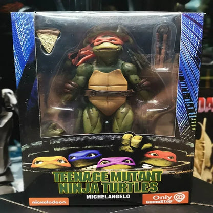 NECA-figura de acción de Tortugas Ninja Mutantes adolescentes, edición de película, modelo de películas móviles, Tortuga Ninja, Anime para niños, muñeca de juguete, regalo